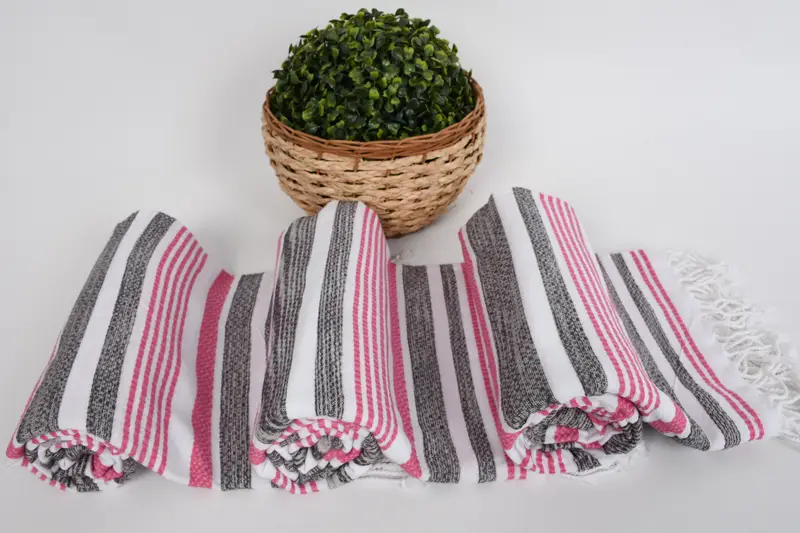 Turkish beach towel, Bachelorette Gifts, Summer Towel, Grandma Gift, Large Beach Towel Personalized, 70x40 Cotton Striped Towel, Large Turkish Towel - 8