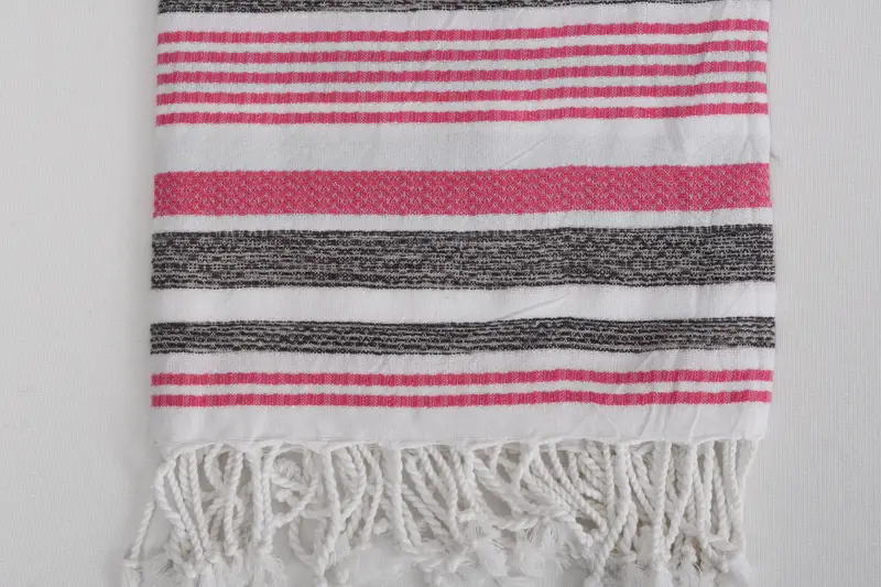 Turkish beach towel, Bachelorette Gifts, Summer Towel, Grandma Gift, Large Beach Towel Personalized, 70x40 Cotton Striped Towel, Large Turkish Towel - 3