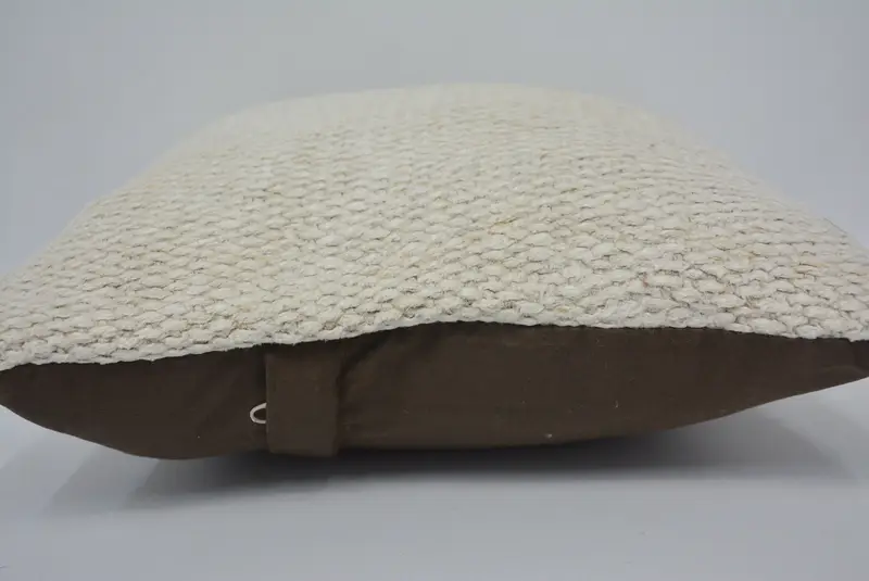 Vintage Kilim Throw -Kissen, 12x12 weißes Kissen, Kilimkissenabdeckung, Vintage -Kissen, Kissengehäuse, handgewebte Kissenbedeckungspolster - 5