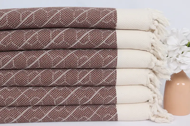 Turkish Towel Hand Towel, Personalized Gifts, Memorial Gift, Personalized Kitchen Towel, 36x18 Cotton Geometric Towel, Customized Turkish Towel - 3