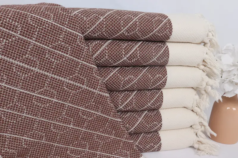 Turkish Towel Hand Towel, Personalized Gifts, Memorial Gift, Personalized Kitchen Towel, 36x18 Cotton Geometric Towel, Customized Turkish Towel - 1