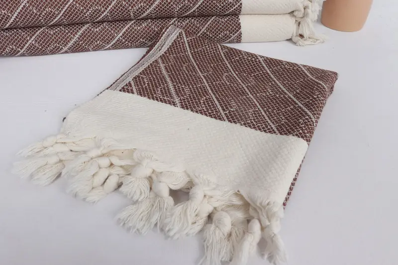 Turkish Towel Hand Towel, Personalized Gifts, Memorial Gift, Personalized Kitchen Towel, 36x18 Cotton Geometric Towel, Customized Turkish Towel - 5