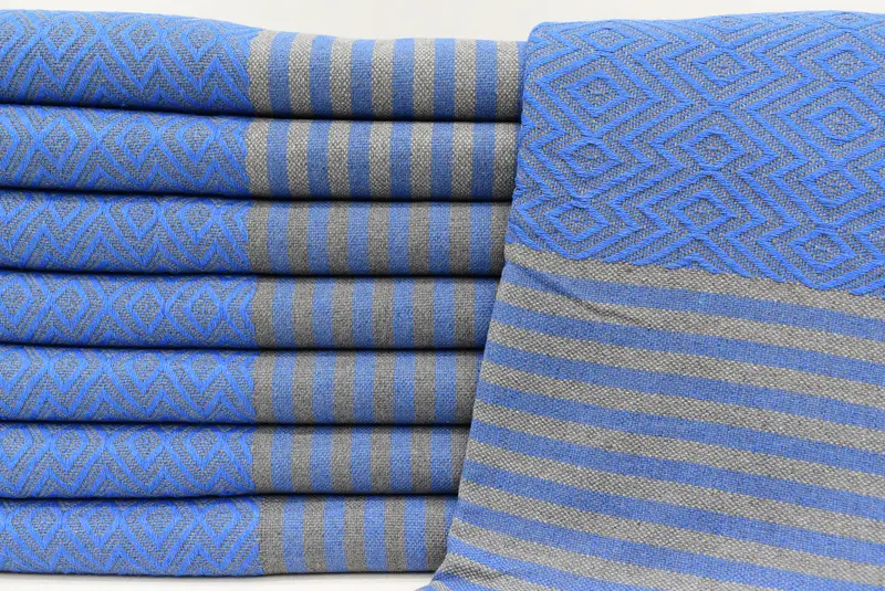 Personalized Wedding Gift For Couple, Gifts For Him, Beach Towel Gift, Gym Towel, Handmade Turkish Towel, 70x40 Cotton Diamond Towel, Turkish towel - 1