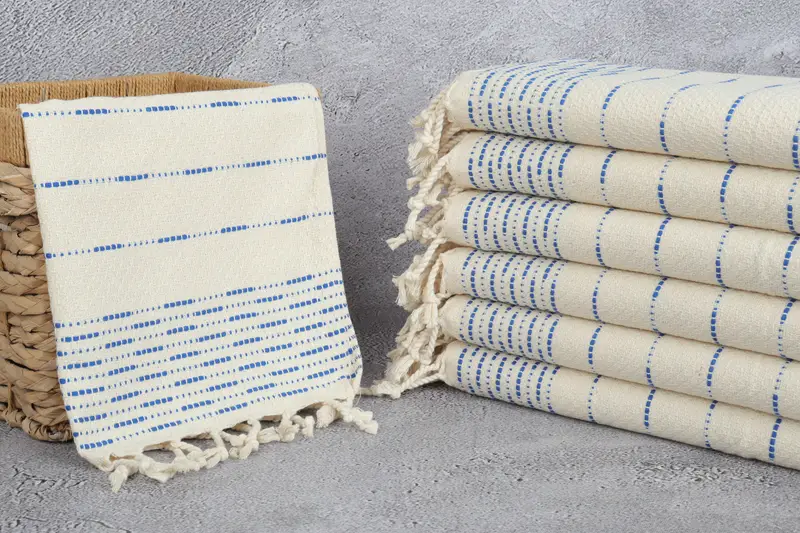 Turkish Tea Towel, Bridesmaid Gifts, Turkish Towel Hand Towel, Bridesmaid Towel, 36x18 Cotton Striped Design Towel, Halloween Gifts, Gift For Him - 3
