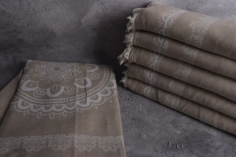 88x80 Cotton Ethnic Design Towel, Throw Blanket for Bed, Woven Throw Blanket, Customized Turkish Blanket, Wedding Favors, Boho Throw Blankets - 2