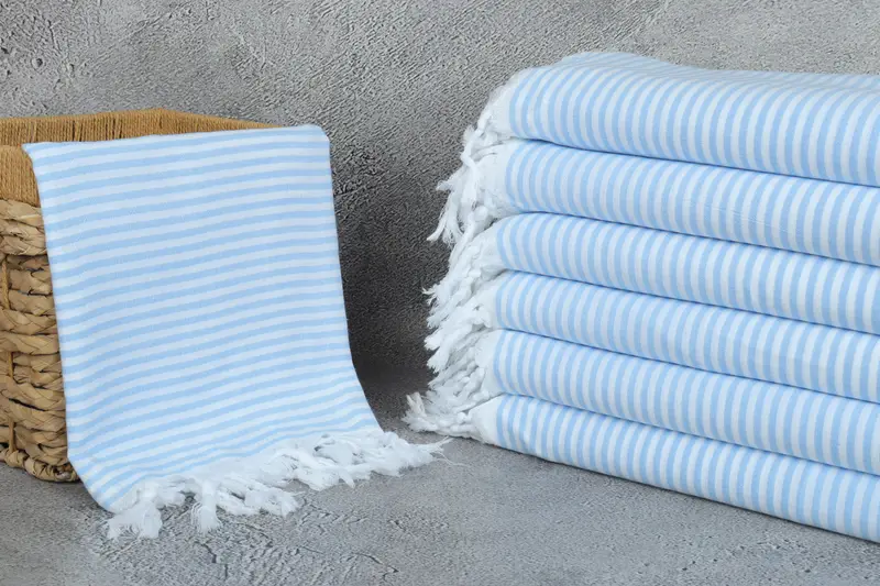 Turkish towel, Bachelorette Party Gifts Bridesmaids, 68x36 Cotton Striped Towel, Wedding Favors, Pool Towels, Gift For Boyfriend, Holiday Towel - 3