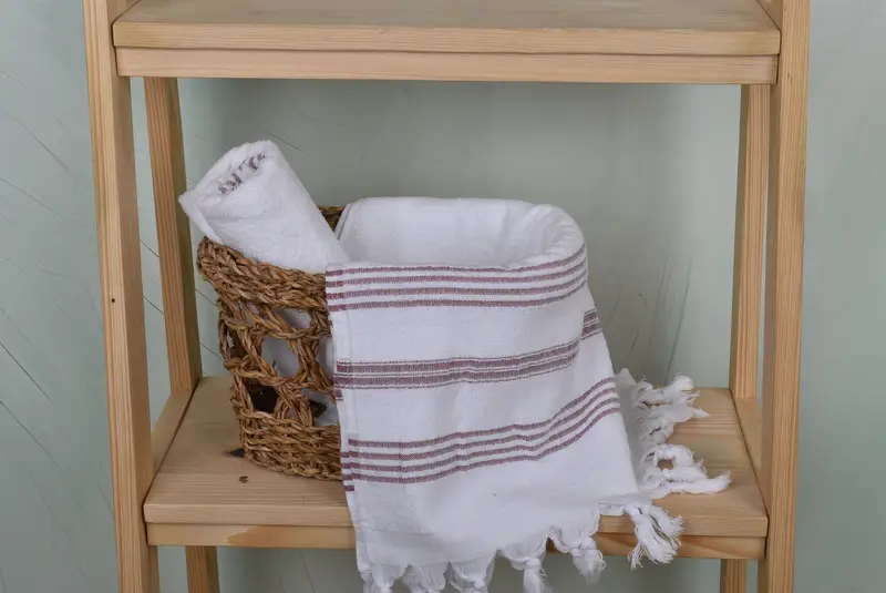 Turkish Tea Towel, Bridesmaid Gift, Guest Towel, Personalized Gifts, Christmas Gift, Personalized Kitchen Towel, 40x18 Cotton Striped Terry Towel - 4