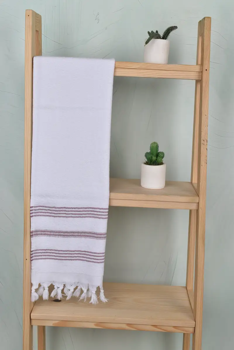 Turkish Tea Towel, Bridesmaid Gift, Guest Towel, Personalized Gifts, Christmas Gift, Personalized Kitchen Towel, 40x18 Cotton Striped Terry Towel - 8