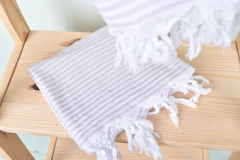 68x36 Cotton Striped Towel, Organic towel, Large Beach Towel Personalized, Summer Gift, Wedding Gift, Family Gift Basket, Wedding Gift Ideas - 5