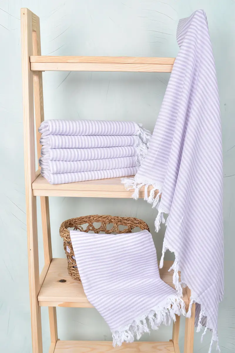 68x36 Cotton Striped Towel, Organic towel, Large Beach Towel Personalized, Summer Gift, Wedding Gift, Family Gift Basket, Wedding Gift Ideas - 3