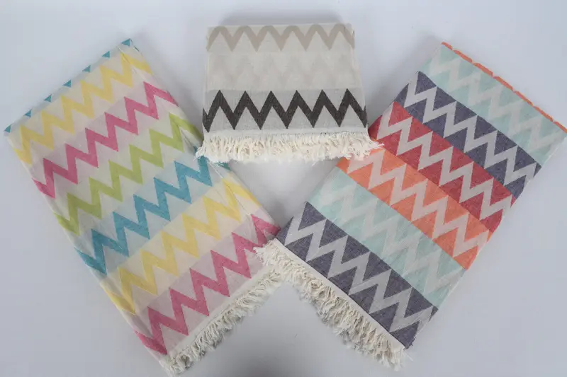 70x40 Cotton Zigzag Design Towel, Bath towel, Turkish bath towel, Organic Towel, Bachelorette Party Decorations, Turkish Towel Set, Handmade Gift - 8