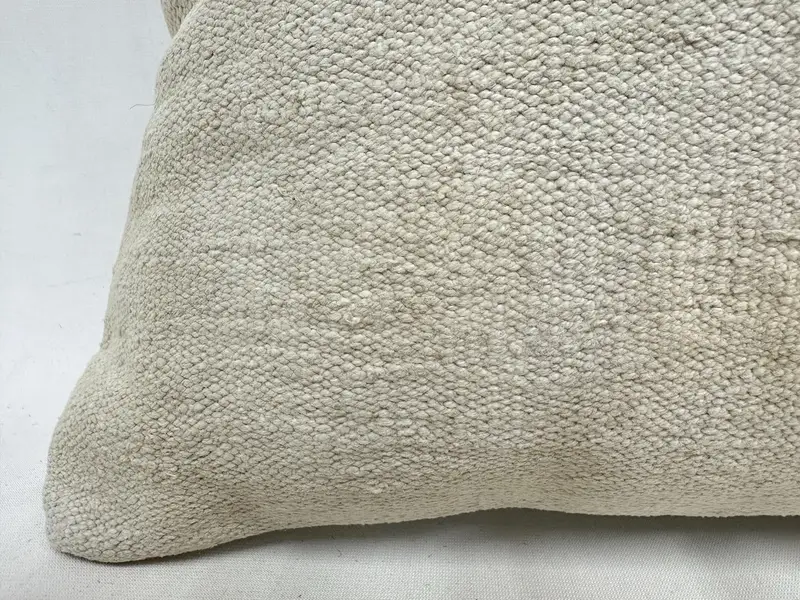 16x16 Beige Cushion, Cushion Case, Kilim Pillow, Christmas Cushion Case, Vintage Kilim Throw Pillow, Interior Designer Pillow, Nomadic Cushion - 2