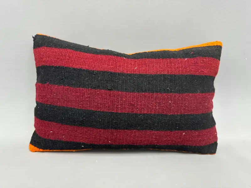 12x20 Red Pillow, Bench Cushion Cover, Pillow for Couch, Natural Cushion Cover, Vintage Kilim Pillow, Home Decor Pillow, Pillow Case - 4