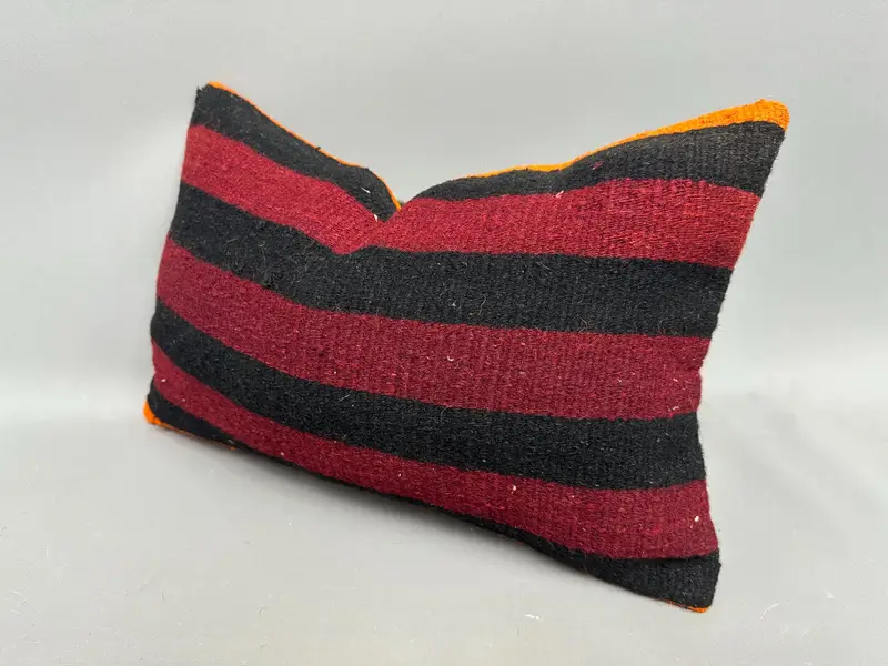 12x20 Red Pillow, Bench Cushion Cover, Pillow for Couch, Natural Cushion Cover, Vintage Kilim Pillow, Home Decor Pillow, Pillow Case - 3