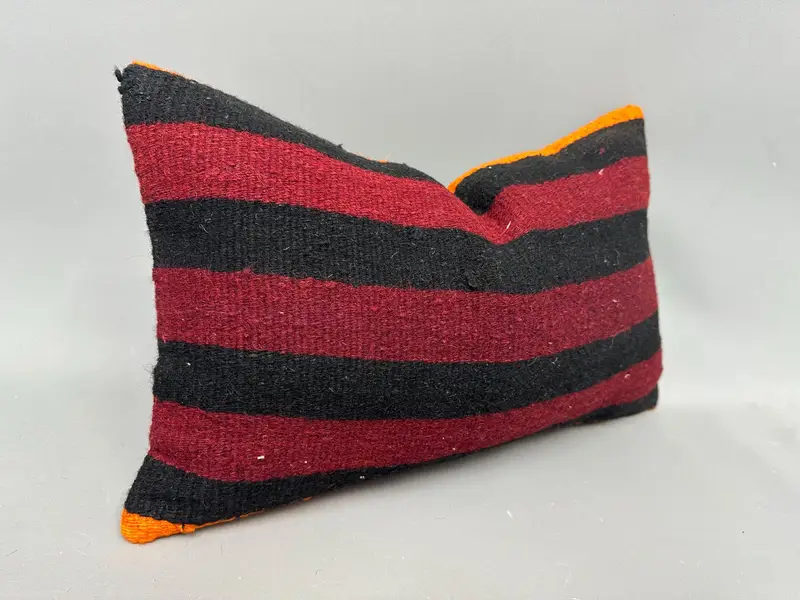 12x20 Red Pillow, Bench Cushion Cover, Pillow for Couch, Natural Cushion Cover, Vintage Kilim Pillow, Home Decor Pillow, Pillow Case - 2