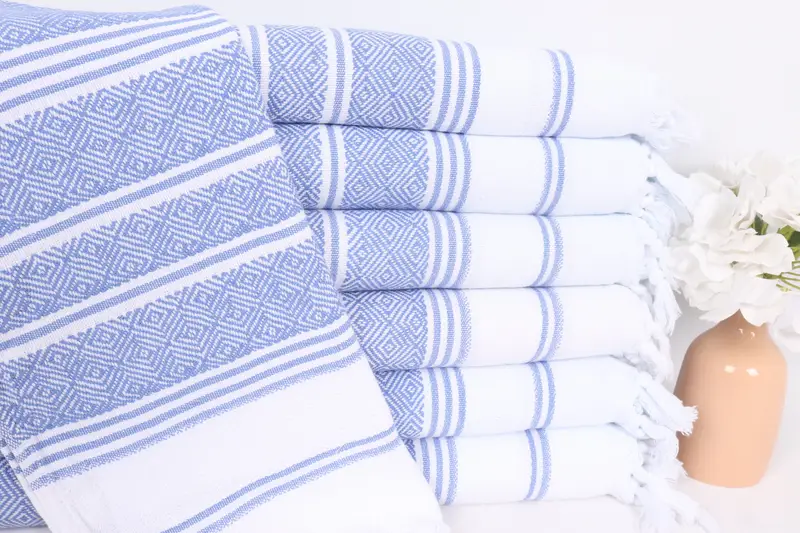 40x18 Cotton Diamond Towel, Custom Hand Towel, Xmas Gifts, Personalized Kitchen Towel, Personalized Wedding Gift, Bulk Order Towel, Wedding Favors - 1