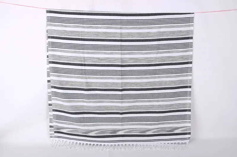 Türk plaj havlu monogram, plaj havlu hediyesi, kişiselleştirilmiş düğün hediyesi, 70x36 pamuklu çizgili havlu, bebek bebek hediyesi, Bachelorette Party Hediye - 8