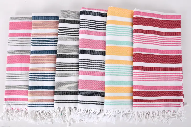 Türk plaj havlu monogram, plaj havlu hediyesi, kişiselleştirilmiş düğün hediyesi, 70x36 pamuklu çizgili havlu, bebek bebek hediyesi, Bachelorette Party Hediye - 3