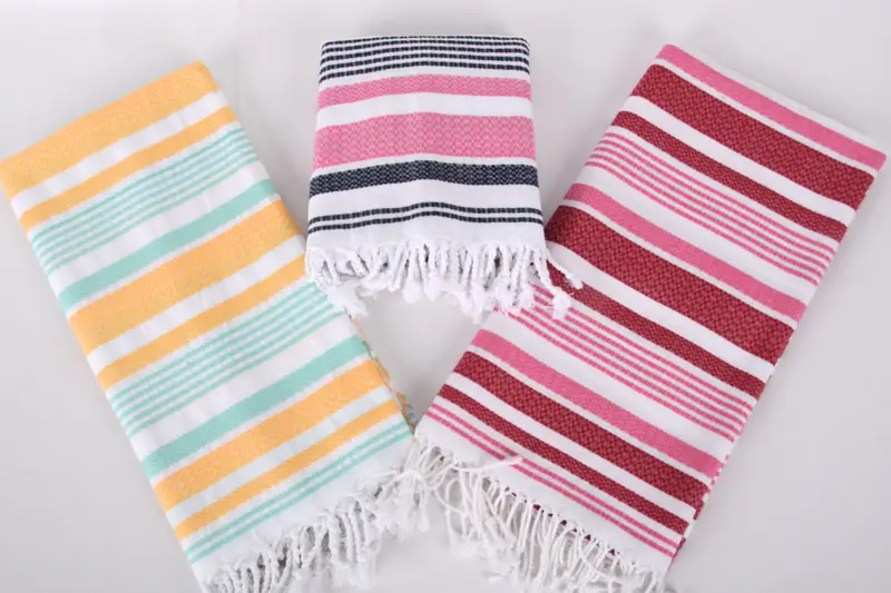 Türk plaj havlu monogram, plaj havlu hediyesi, kişiselleştirilmiş düğün hediyesi, 70x36 pamuklu çizgili havlu, bebek bebek hediyesi, Bachelorette Party Hediye - 7