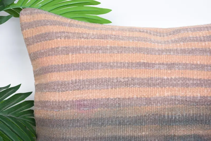 Sofa Cushion Cover, Boho Pillow, Pillow for Couch, Cushion, 18x18 Beige Cushion, Natural Pillow, Kilim Cushion Sham, Oriental Cushion - 2