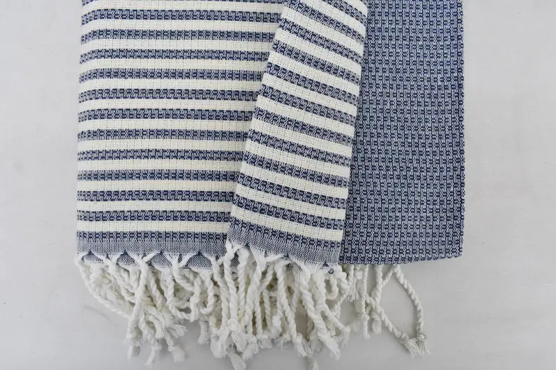 Beach Towel Gift, 68x40 Cotton Striped Towel, Turkish towel, Sand-resistant Turkish towel for travel, Sand-resistant towel, Bridal Shower Favor - 4
