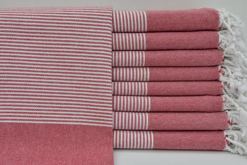 Bathroom Towels, Monogram Kitchen Towel, 40x18 Cotton Striped Towel, Monogrammed Hand Towel, Boyfriend Gift, Personalized Gift For Her, Spa Towel - 1