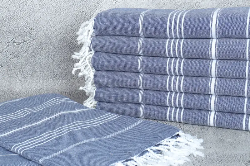 Bachelorette Favor, Beach Wedding Favor, Bridesmaid Gifts, Boho Throw Blankets, Woven Blanket, 88x60 Cotton Striped Towel, Beach Theme Wedding Gift - 2