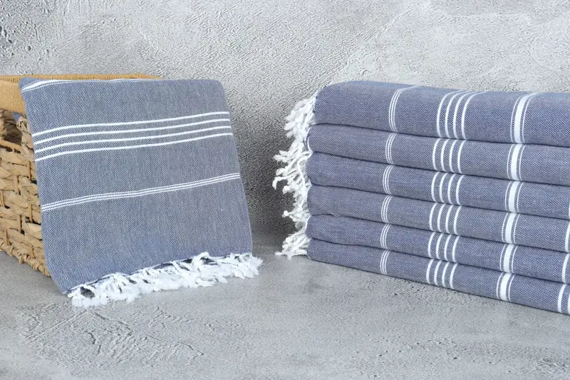 Bachelorette Favor, Beach Wedding Favor, Bridesmaid Gifts, Boho Throw Blankets, Woven Blanket, 88x60 Cotton Striped Towel, Beach Theme Wedding Gift - 3