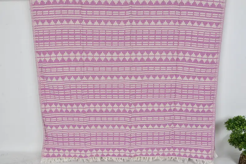 Guest Towel, Sand-free towel, Bridal Party Gifts, 70x40 Cotton Kilim Design Towel, Towel With Name, Monogram Turkish Towel, Personalized Gift - 7