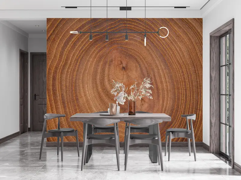 3D Wall Mural, Wood Wall Mural, Tree Trunk Wall Paper, Removable Wallpaper, Tree Wallpaper, Modern Wall Mural, Stylish 3D Wallpaper, - 7