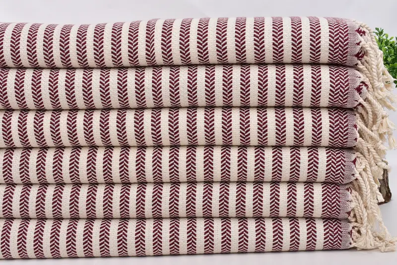 Düğün Hediyesi, Gelin Duş Favorları, Kişiselleştirilmiş Hediye, Tatil Havlu, Banyo Havlu, 40x18 Pamuklu Chevron Havlu, Yaz Hediyesi, Monogram Yemek Havlu - 3
