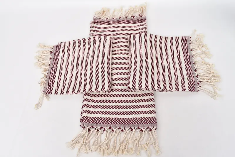 Düğün Hediyesi, Gelin Duş Favorları, Kişiselleştirilmiş Hediye, Tatil Havlu, Banyo Havlu, 40x18 Pamuklu Chevron Havlu, Yaz Hediyesi, Monogram Yemek Havlu - 6