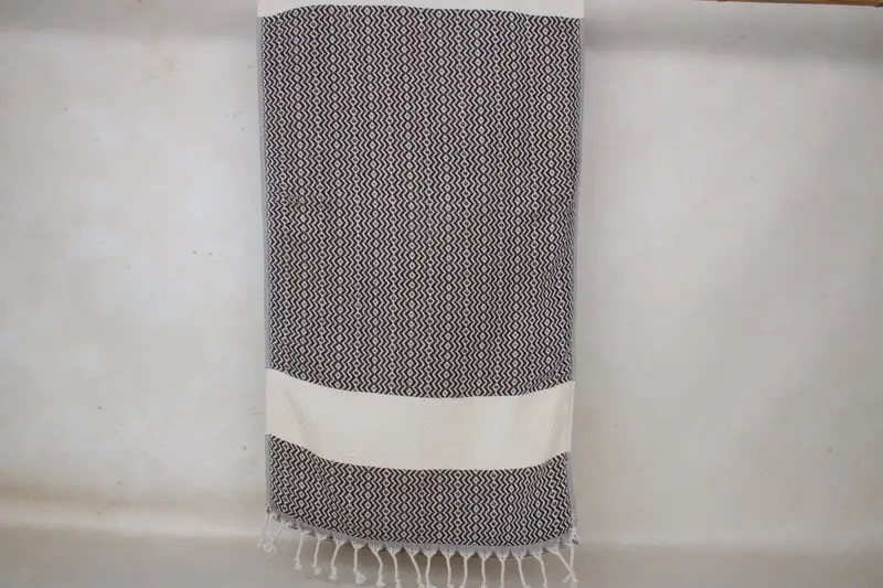 Turkish Tea Towel, Bathroom Towels, Bridal Shower Favors, Personalized Wedding Gift For Couple, Monogrammed Hand Towel, 40x18 Cotton Zigzag Towel - 6