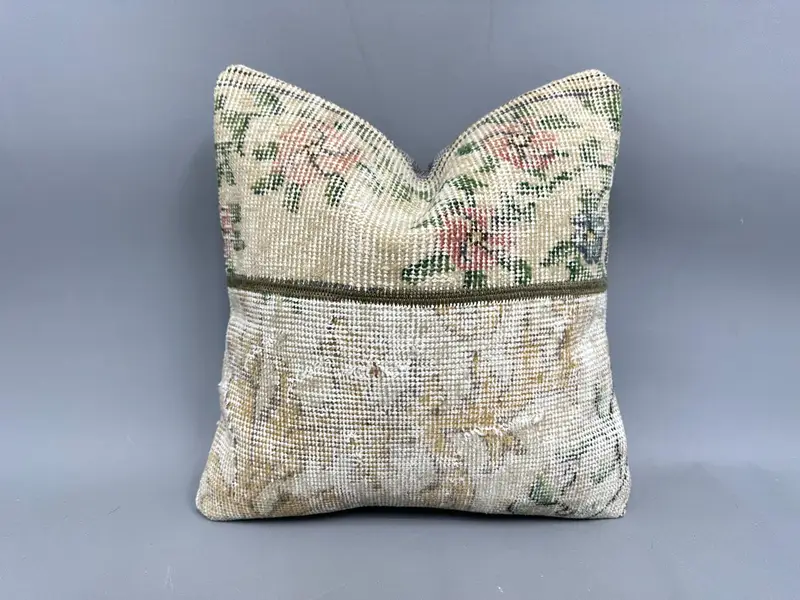 Almohada de lanzamiento Kilim tejida a mano, cojín Boho vintage