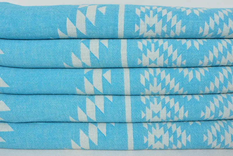 Custom Beach Towel, 70x36 Cotton Kilim Towel, Organic Turkish towel, Summer Gift, Valentines Day Gift For Her, Beach Wedding Favor, Valentines Gift - 2