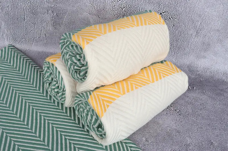 Lightweight towel, Gifts For Him, Quick-Dry Beach Towel, First Wedding Anniversary Gift, 76x40 Cotton Striped Towel, Bachelorette Party Favors Beach - 7