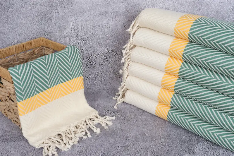 Lightweight towel, Gifts For Him, Quick-Dry Beach Towel, First Wedding Anniversary Gift, 76x40 Cotton Striped Towel, Bachelorette Party Favors Beach - 3