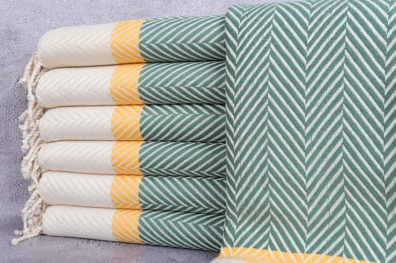 Lightweight towel, Gifts For Him, Quick-Dry Beach Towel, First Wedding Anniversary Gift, 76x40 Cotton Striped Towel, Bachelorette Party Favors Beach - 1