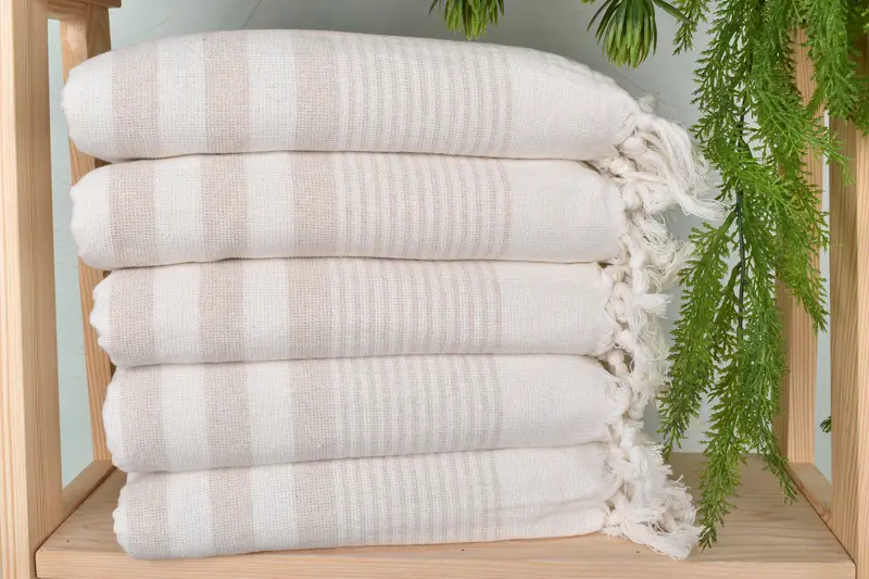 Gift For Him, House Warming Gift, Florida Bachelorette Party Favors, Absorbent Turkish towel, 68x40 Cotton Striped Terry Towel, Lightweight towel - 2