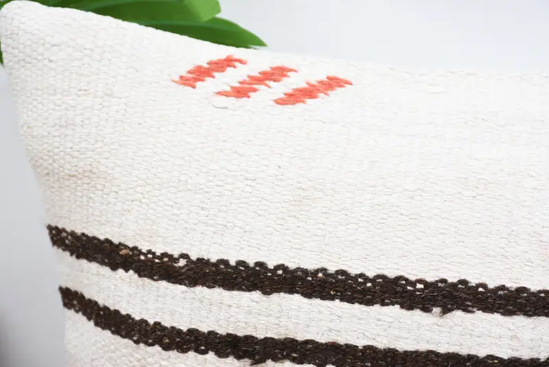 Interior Designer Pillow, 12x36 White Cushion, Vintage Kilim Pillow, Nomadic Pillow Sham, Christmas Cushion Case, Pillow, Kilim Pillow - 2