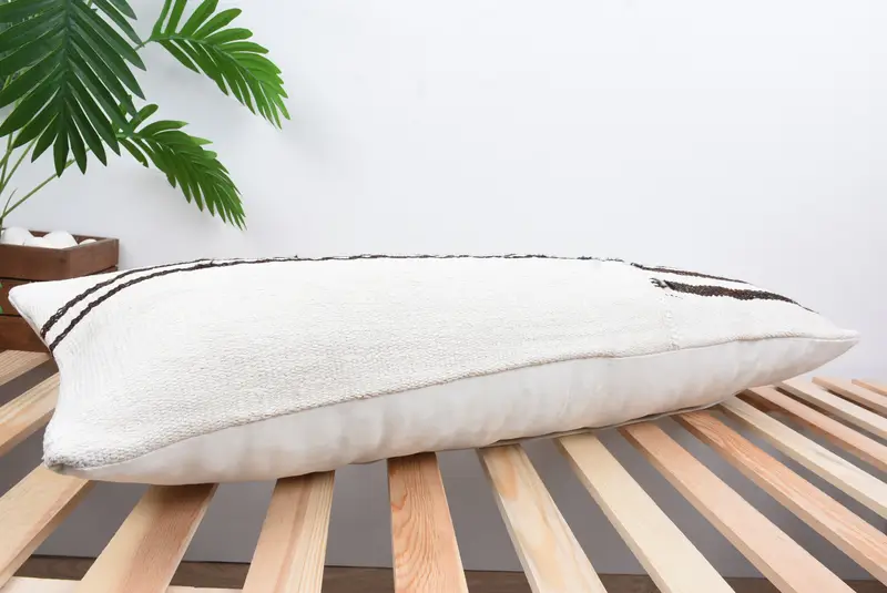 Interior Designer Pillow, 12x36 White Cushion, Vintage Kilim Pillow, Nomadic Pillow Sham, Christmas Cushion Case, Pillow, Kilim Pillow - 6