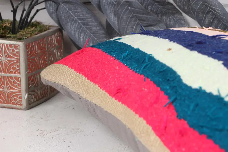 Aesthetic Pillow, Boho Throw Pillow Sham, 12x24 Blue Pillow, Gift Pillow, Turkish Kilim Pillow, Vintage Pillow, Cushion - 7