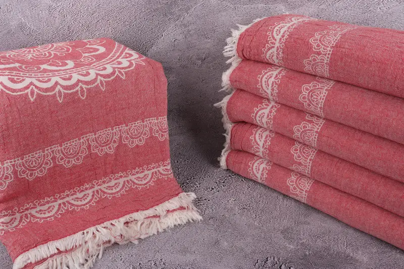 Monogram Blanket, Tablecloth, Shower Curtain, Bachelorette Party Gifts Bridesmaids, Bachelorette Party Favors, 88x80 Cotton Kilim Design Towel - 3