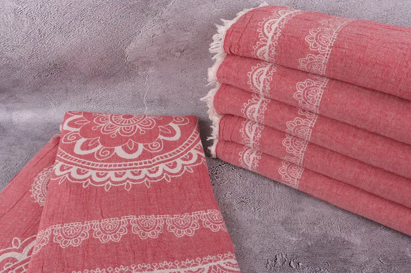 Monogram Blanket, Tablecloth, Shower Curtain, Bachelorette Party Gifts Bridesmaids, Bachelorette Party Favors, 88x80 Cotton Kilim Design Towel - 2