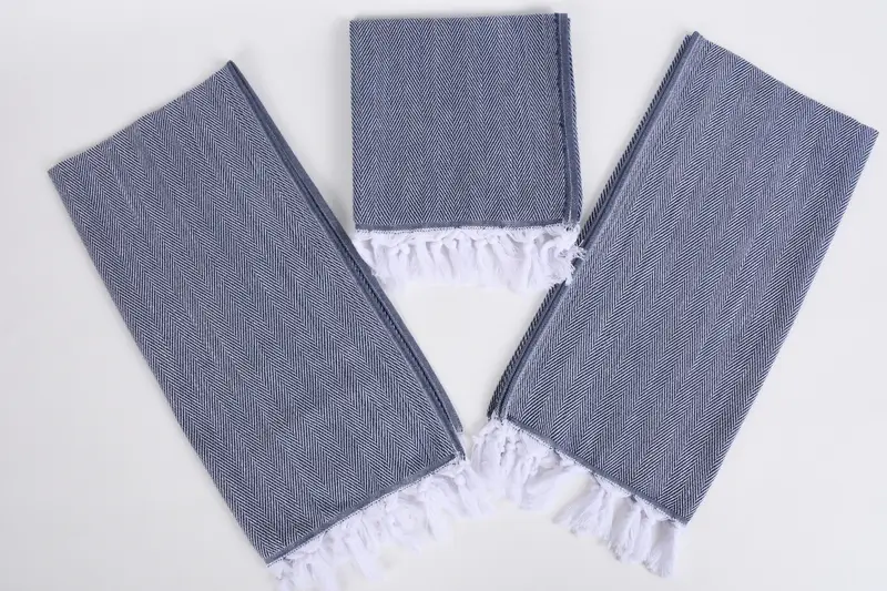 36x18 Baumwoll -Fischgrätenhandtuch, Weihnachtsgeschenke, Geschenk für Hochzeitstag, personalisierte Geschenke, personalisiertes Küchentuch, türkisches Handtuch Handtuch - 6