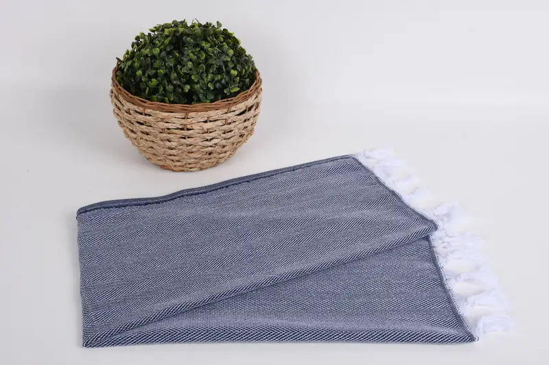 36x18 Baumwoll -Fischgrätenhandtuch, Weihnachtsgeschenke, Geschenk für Hochzeitstag, personalisierte Geschenke, personalisiertes Küchentuch, türkisches Handtuch Handtuch - 4