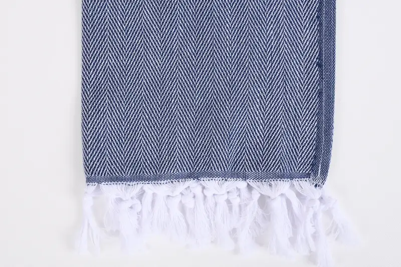 36x18 Baumwoll -Fischgrätenhandtuch, Weihnachtsgeschenke, Geschenk für Hochzeitstag, personalisierte Geschenke, personalisiertes Küchentuch, türkisches Handtuch Handtuch - 3