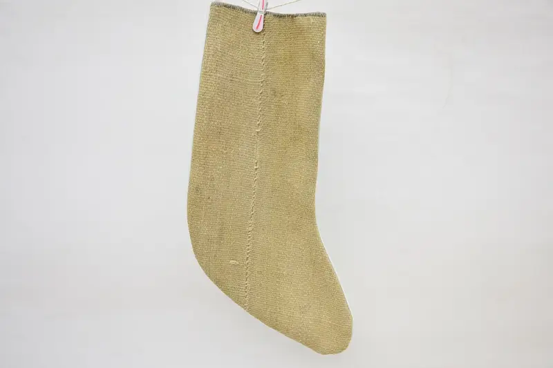 Medias de adornos navideños beige, medias decorativas de 14 pulgadas