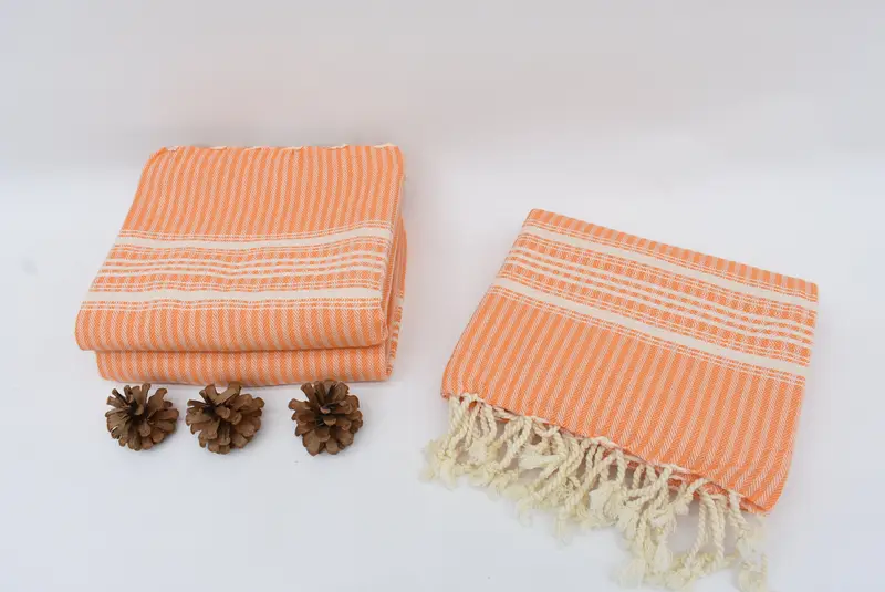 68x38 Cotton Striped Towel, Antibacterial Turkish peshtemal towel, Valentines Day Gift Idea, Gift For Her, Absorbent Turkish towel, Home Decor Gifts - 7
