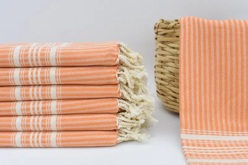 68x38 Cotton Striped Towel, Antibacterial Turkish peshtemal towel, Valentines Day Gift Idea, Gift For Her, Absorbent Turkish towel, Home Decor Gifts - 2